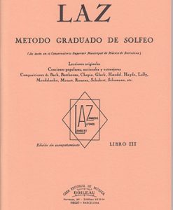 LAZ Método de Solfeo Vol. III - Lambert - Alfonso - Zamacois