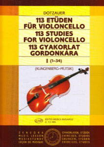 113 Studies for Violoncello I (1-34) - Dotzauer, J.J.F.