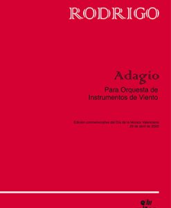 Adagio para Or.Instrum.Viento/ Score & Parts A-4 - Rodrigo, Joaquín