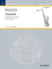 Concerto pour Sax Tenor et Piano - Fiocco, Joseph-H./ Londeix + Bazelaire